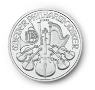 Austrian Philharmonic silver coin